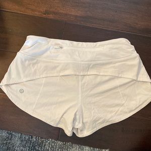 White Lululemon Shorts